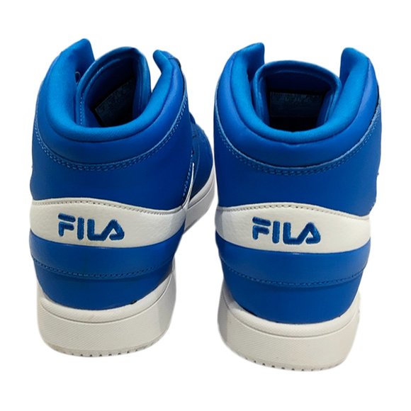 NWT FILA MSRP $94.99 AUTHENTIC MEN'S BLUE MID TOP PLUS SNEAKERS SIZE 9 - Picture 5 of 5